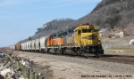 Eastbound along the Mississippi on a fine early spring day